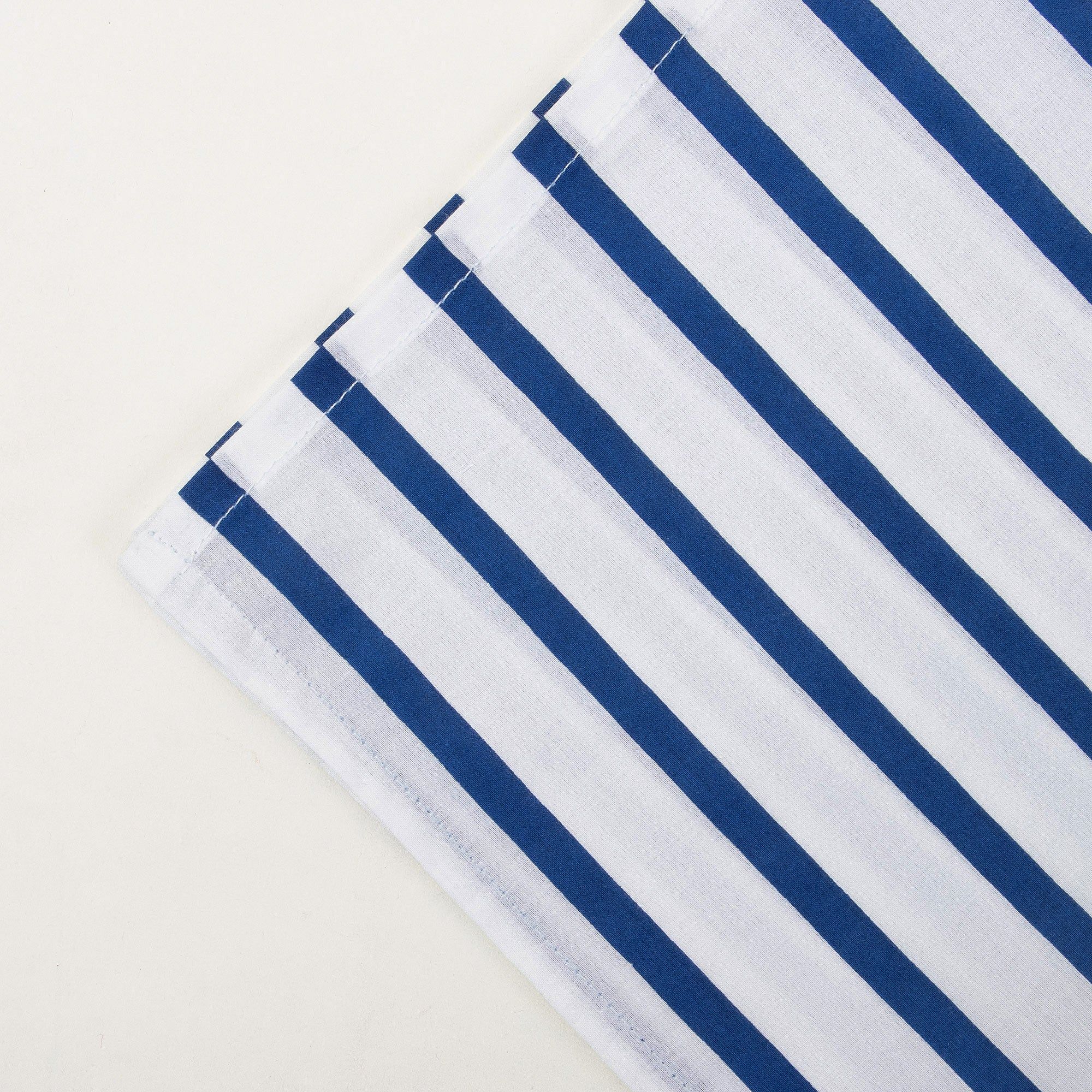 Stripes Hand Block Cotton Reusable Hankey Cloth